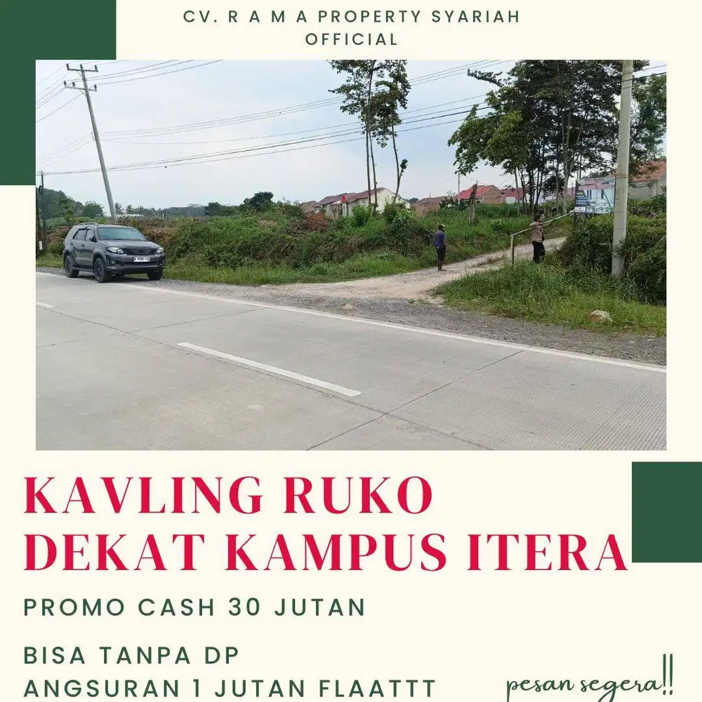 KAVLING RUKO TANPA DP SUKARAME KORPRI DI ITERA