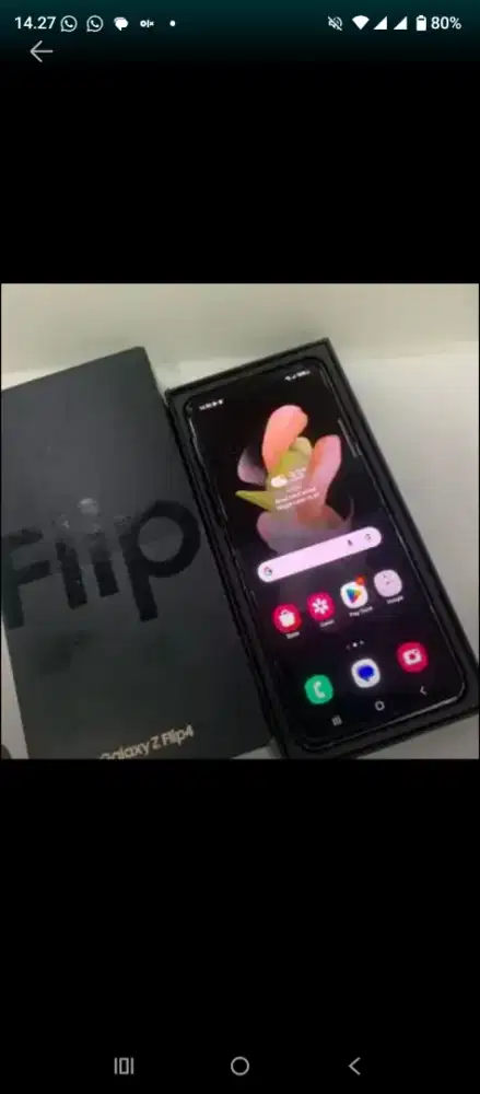 Murah hp Samsung Z Flip 4 5G 8/256 lkp bs tt