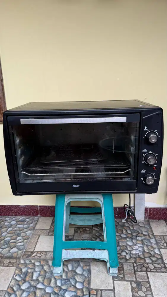 Kris Oven Toaster 60 Liter Duoglass - Hitam