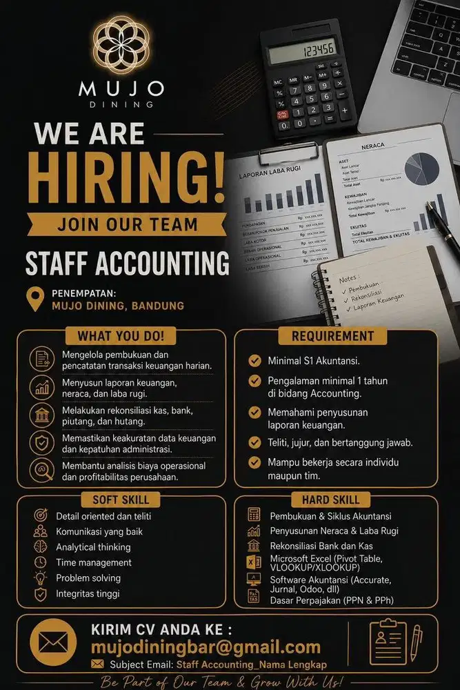 Staff akunting pengalaman