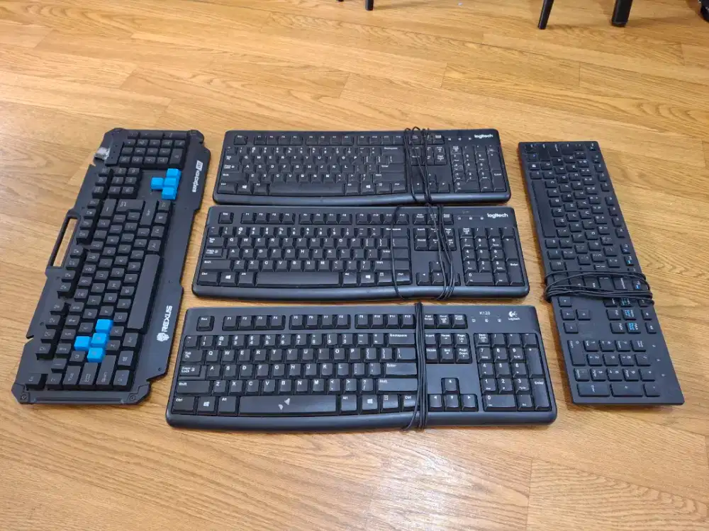 Keyboard Logitech K120 DLL EX Copotan Total 5pcs Normal Murah