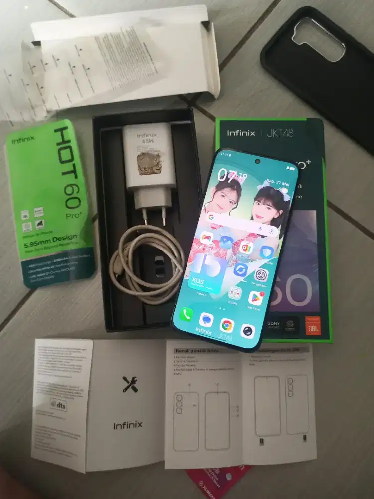 Infinix hot 60pro plus 8/256 fullset