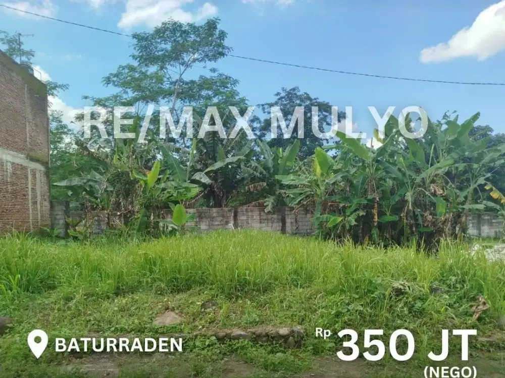 Dijual Tanah Siap Bangun, Strategis Area Baturaden Dekat Kota dan Tempat Wisata