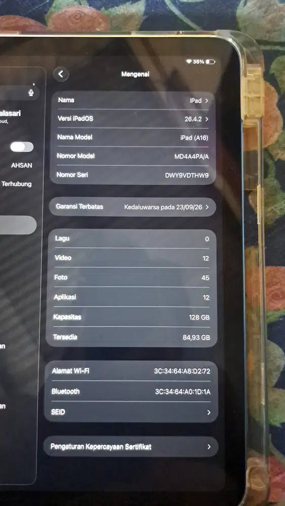 Ipad gen 11 128 resmi ibox