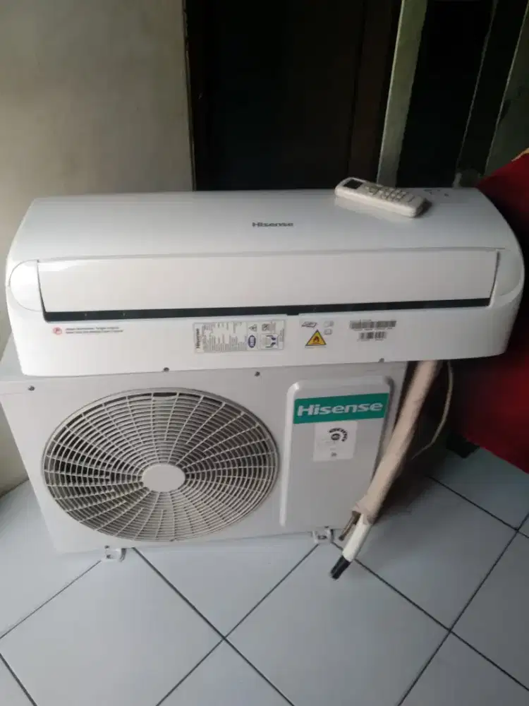 D jual ac Hisense 1/2 pk sama pasang Terima dingin