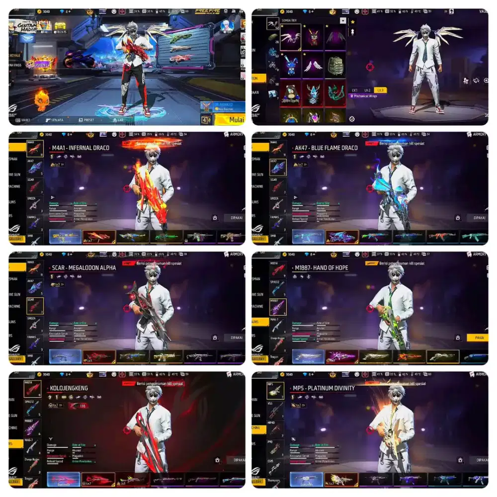 jual akun ff tersedia