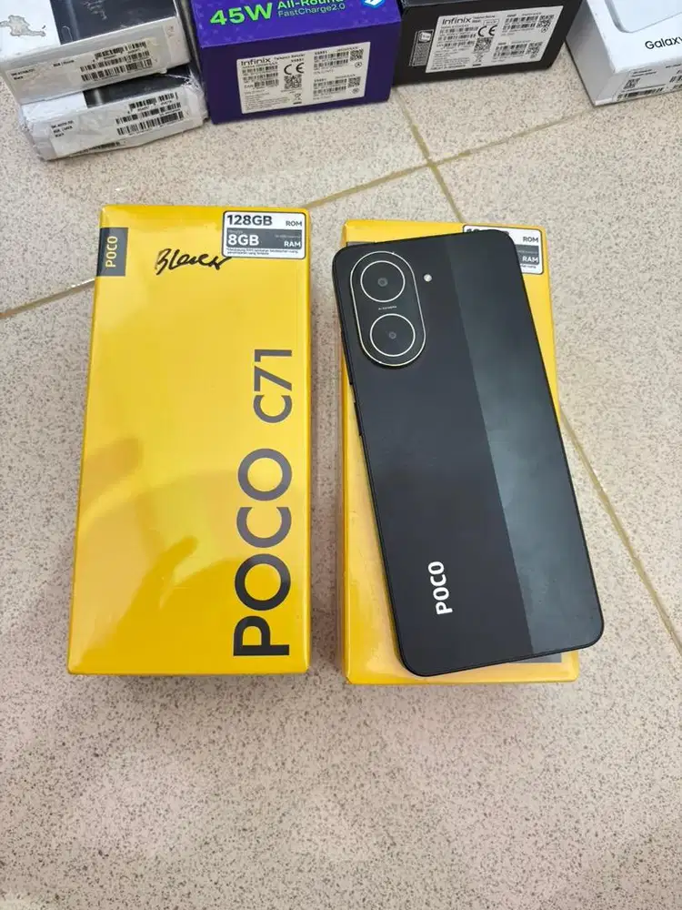POCO C71 Ram 4/128, Kondisi Mulus, Lengkap, Bergaransi.
