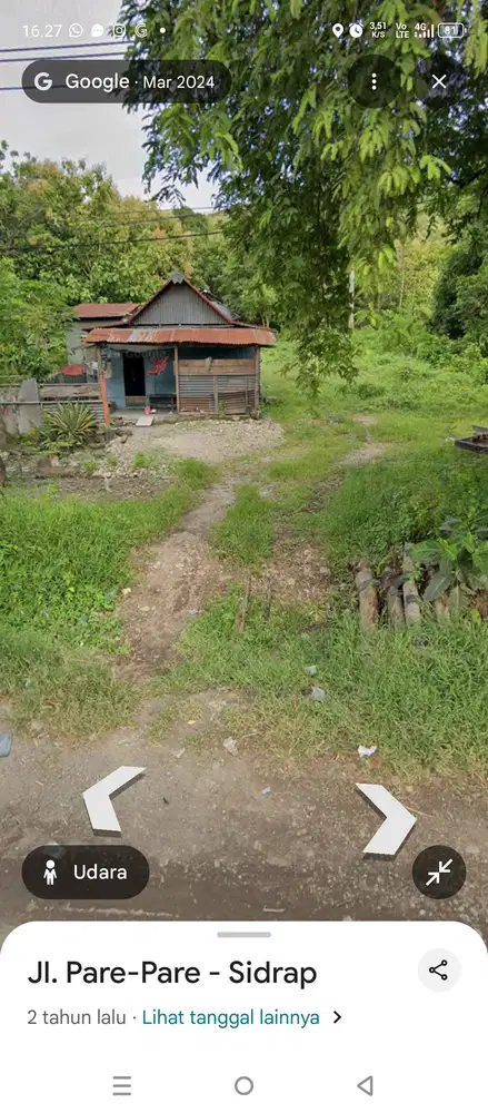 Dijual Tanah pinggir jalan poros seluas 10m×100m