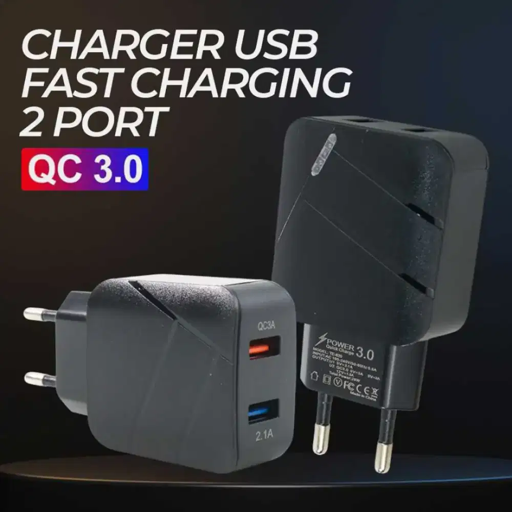 Kepala Charger USB QC 3.0 2 Port 3A CARPRIE Fast Charging Universal