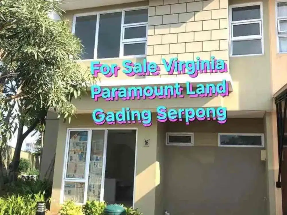 TERMURAH RUMAH 2 LANTAI DI VIRGINIA GADING SERPONG