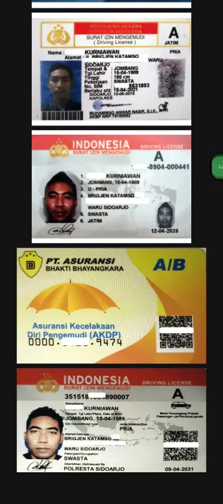 driver atau sopir harian
