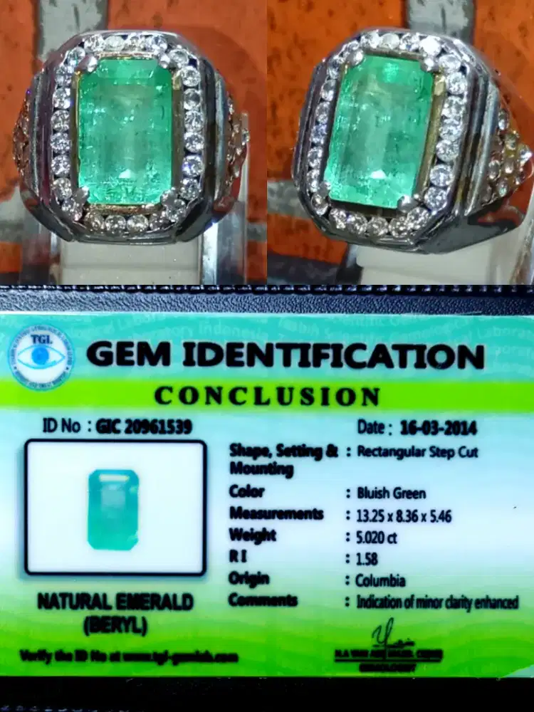 Emerald Colombia Minor Bluishgreen