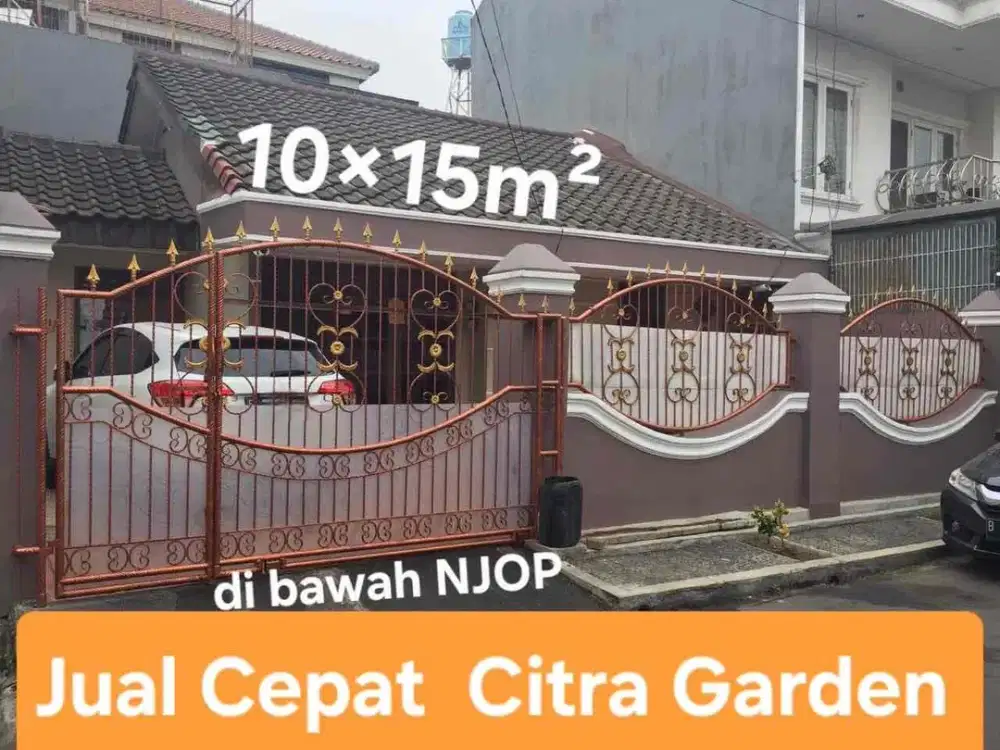 DIJUAL BU DIBAWAH NJOP RUMAH CANTIK  DI CITRA GARDEN 1