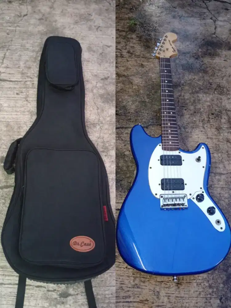 Gitar Squier mustang Bullet include gigbag dr case