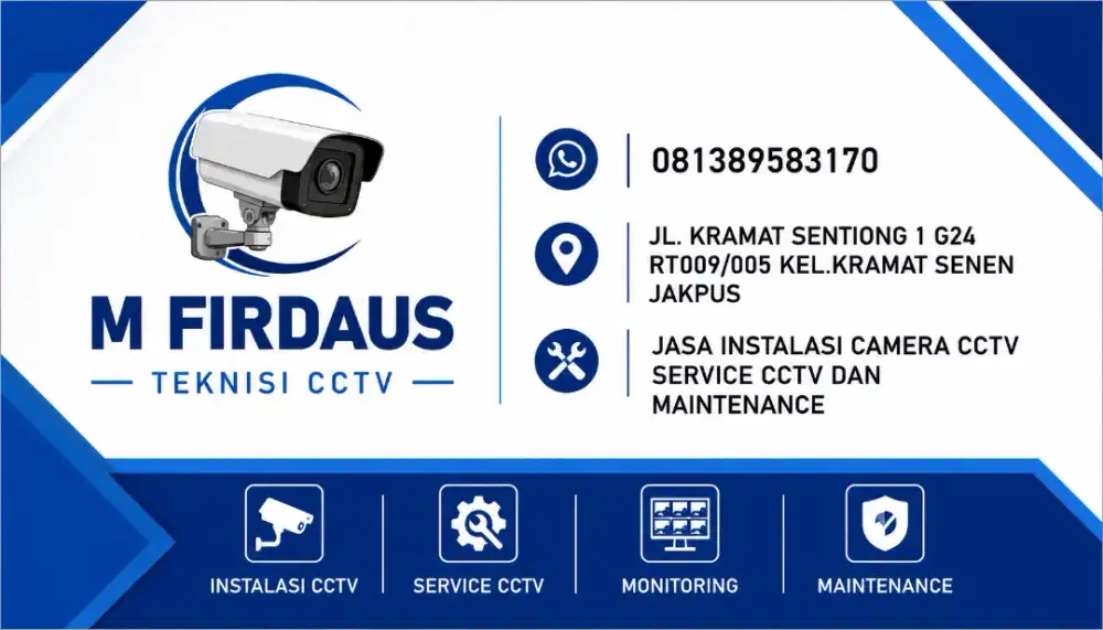 jasa  teknisi instalasi, service dan maintenance  camera cctv