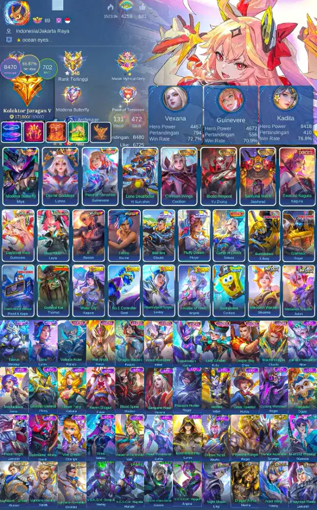 JUAL AKUN MOBILE LEGEND PRIBADI