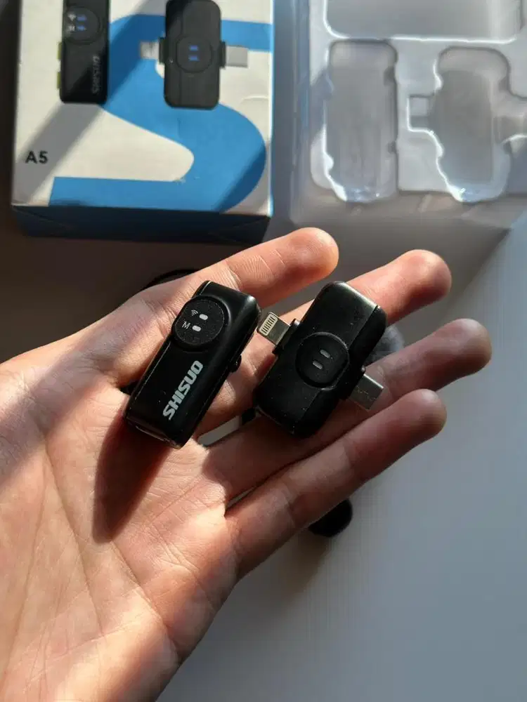 mic wireless shisuo a5 lightning type c fullset normal