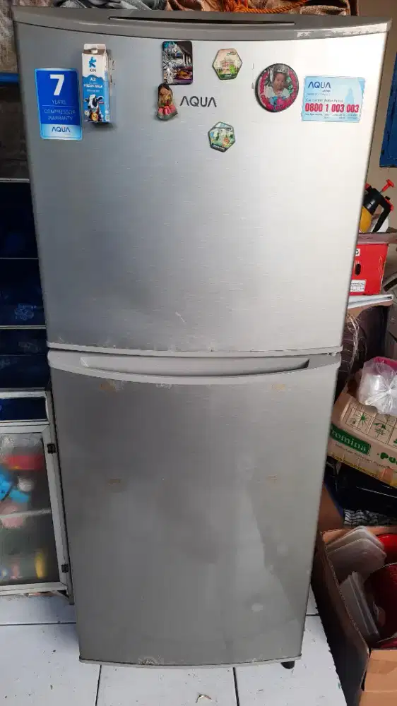 DIJUAL KULKAS AQUA SHARP 2 PINTU NO MINUS
