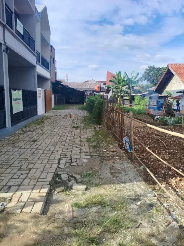 Tanah Kavling Beji Depok 65m² (Asli 69m²) Udah Pondasi & Rata Jalan
