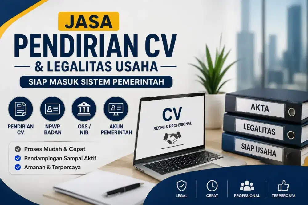 Jasa Pendirian CV & Legalitas Usaha