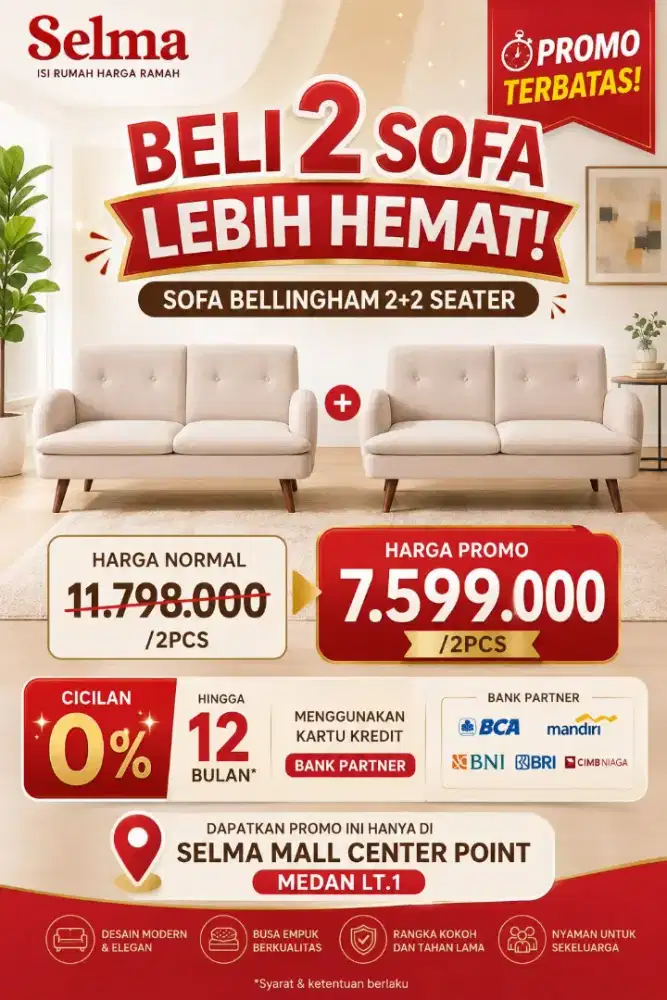 Sofa 2 seater seat