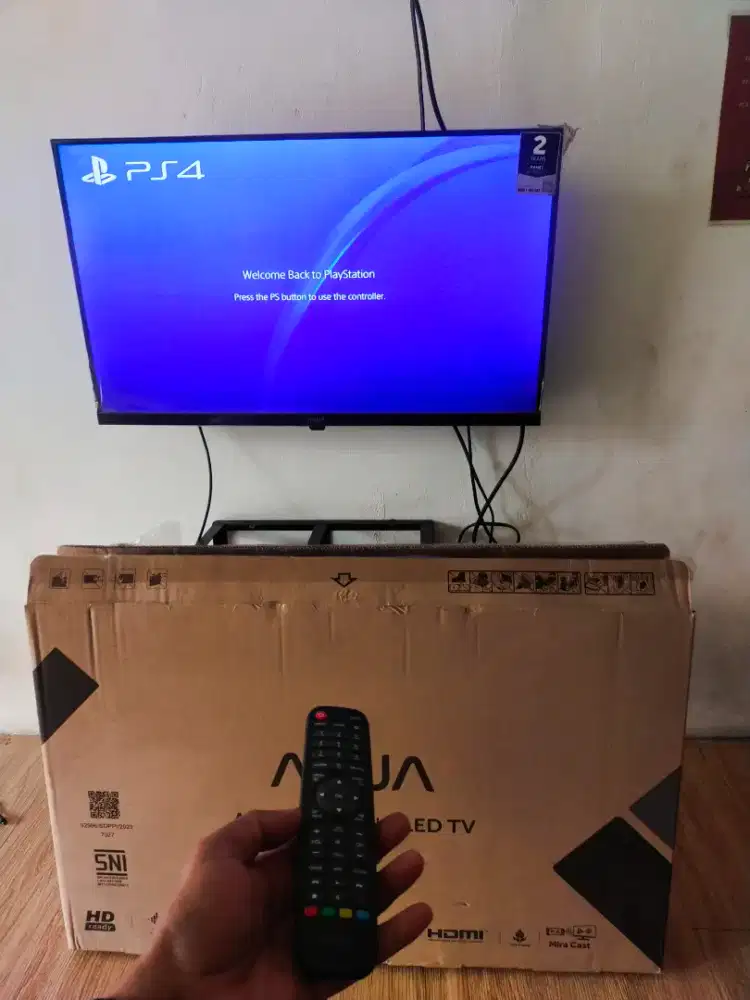 TV LED AQUA 32 inch Fullset mulus siap pakai