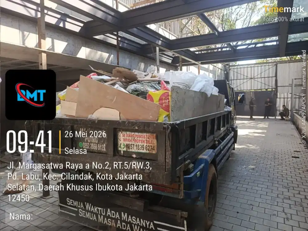 Jasa buang puing dan buang sampah