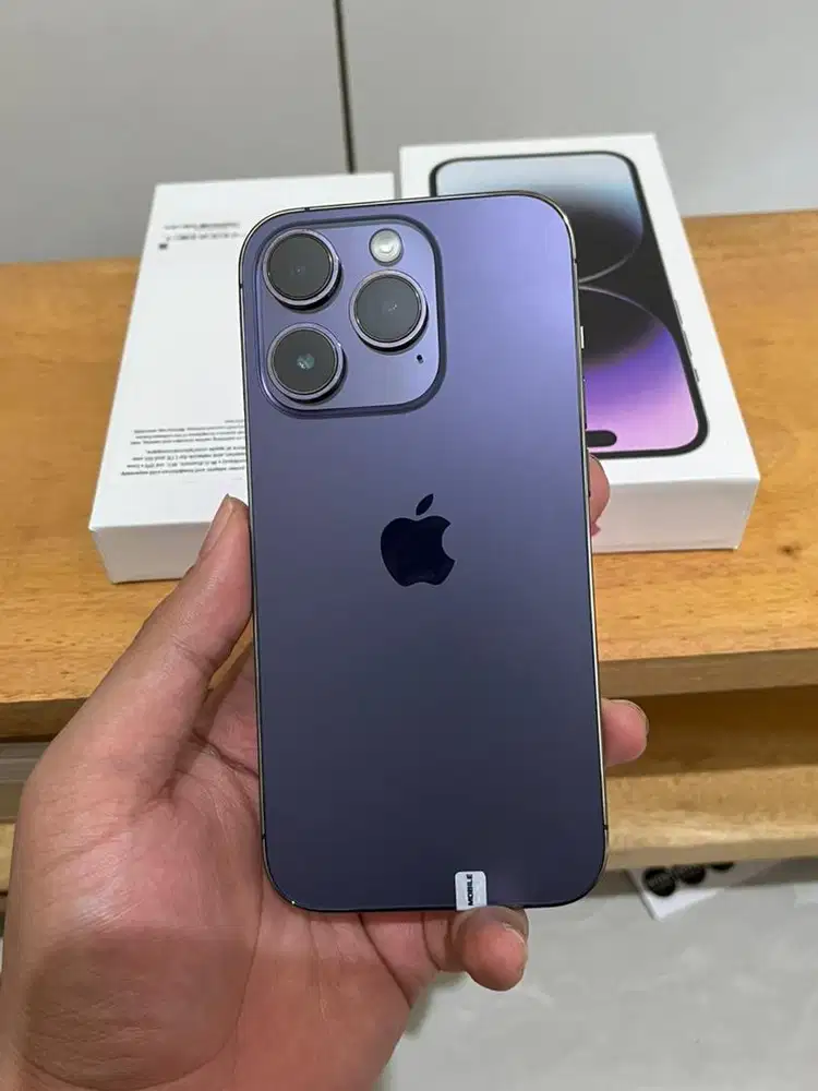 ALL OPERATOR Ex inter IPHONE 14 PRO 256 GB purple (2nd bergaransi)
