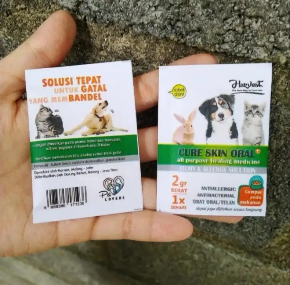 Jual obat CURE SKIN ORAL BY HARVEST untuk mengatasi gatal gatal anabul