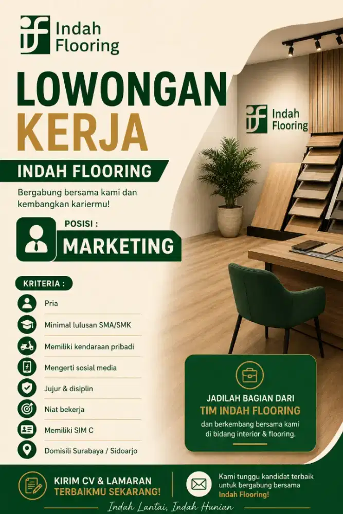 Dibutuhkan! Marketing segera