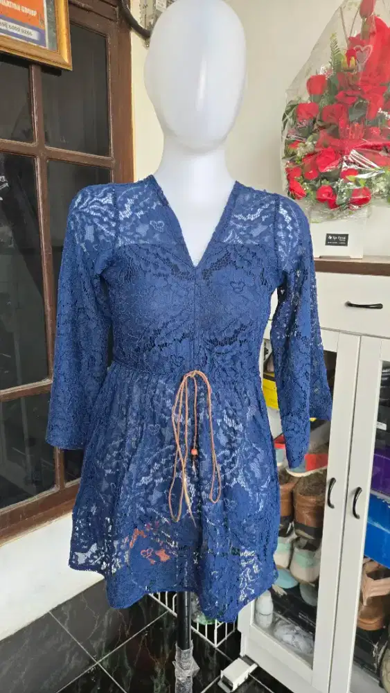 Brokat & Baju atasan Bulu-bulu