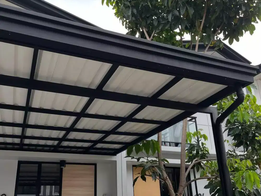 pemasangan kanopi minimalis premium