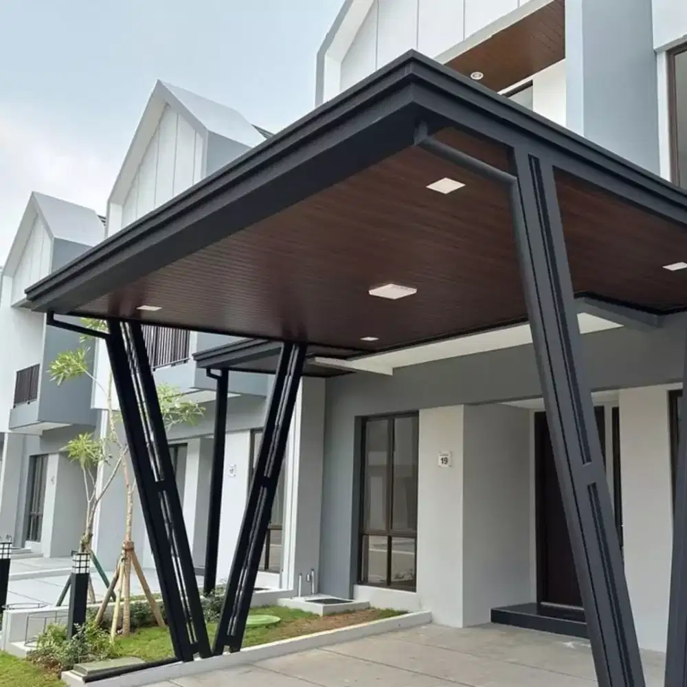 pemasangan kanopi minimalis