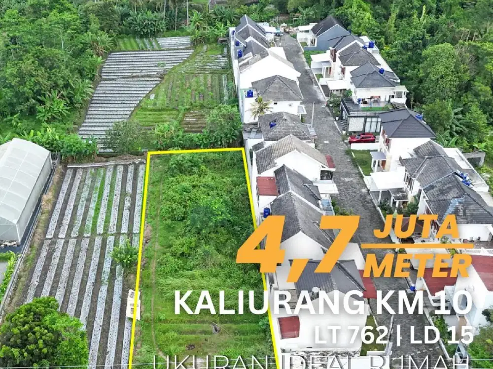 Jual Tanah Pekarangan Jalan Kaliurang Km 10 Luas Ideal Cocok Rumah Tinggal Kos Tempat Usaha Villa Homestay View Sawah