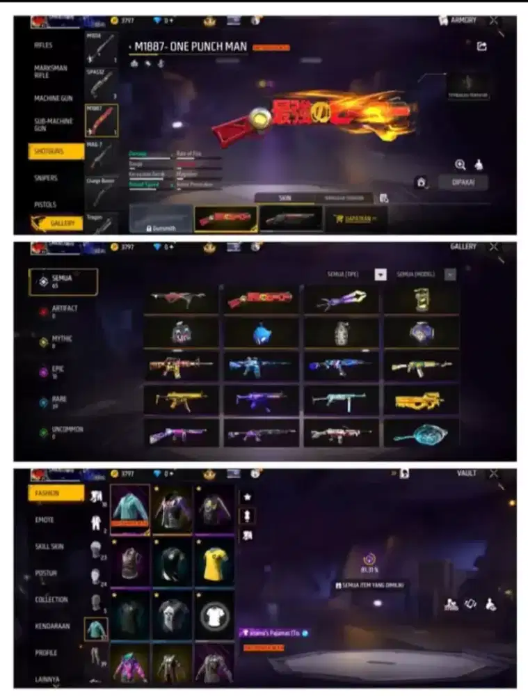 Jual akun ff spek gg harga murah