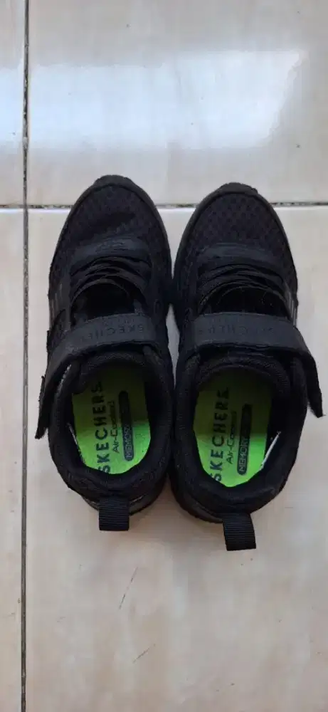 Sepatu Anak Nike dan Skechers Ori Full Black