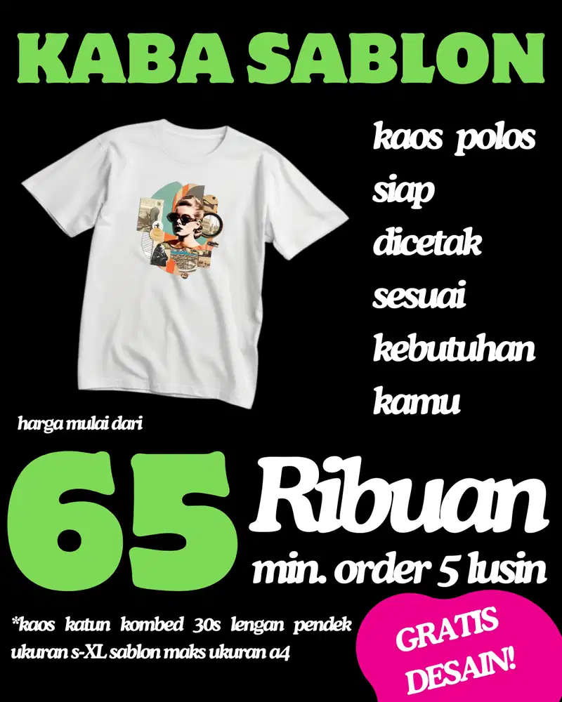 Sablon murah cepat dan berkualitas