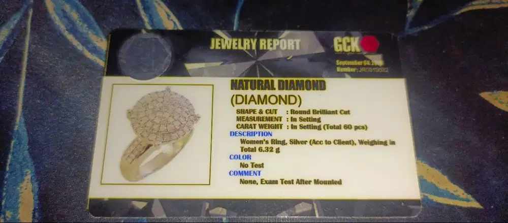 Cincin Berlian Banjar 1 carrat