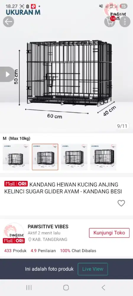 Kandang Kucing/kelinci/anjing/Ayam Dll