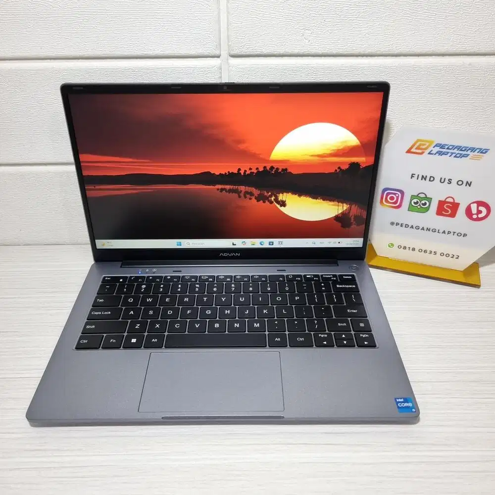 ADVAN WORKPRO LITE Intel Core i5-12450H RAM 8GB SSD 256GB FHD DISPLAY
