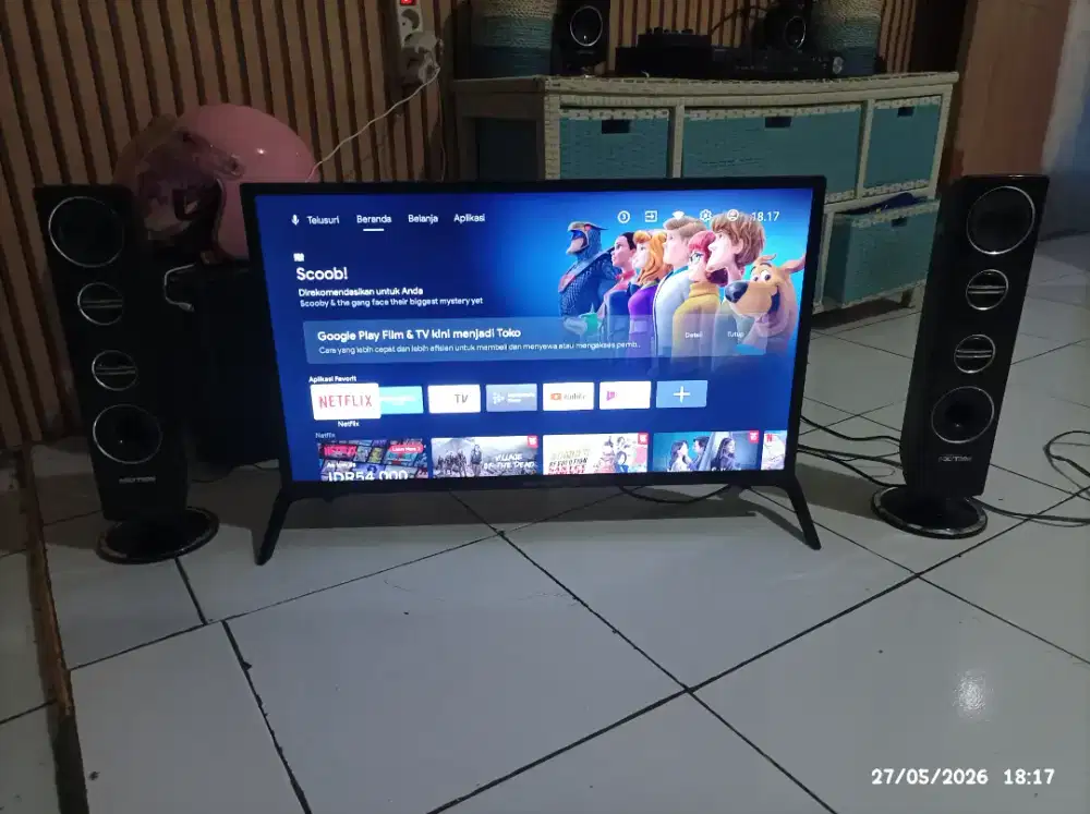 Android tv merk polytron 32inch
