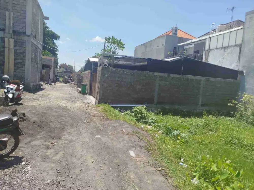 Jual Cepat Tanah 1are/100m² Jl Mekar Pemogan Tidak Banjir Zona Kuning & SHM dekat Bandara.