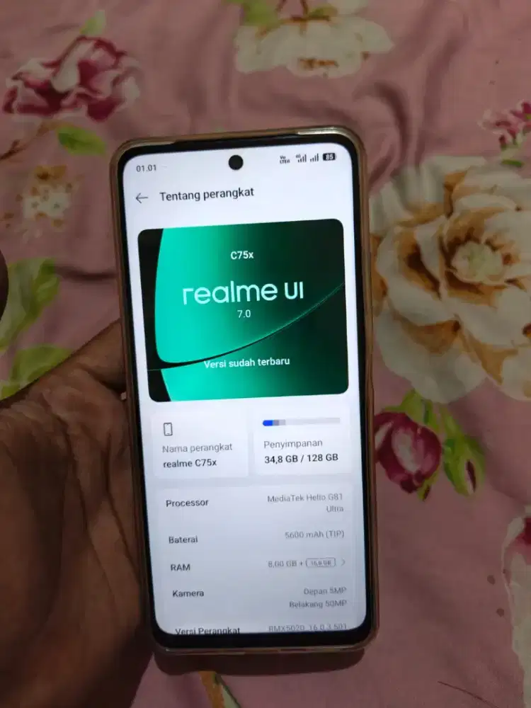 Realme c75x ram 8/128