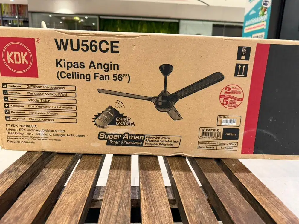 Jual Kipas Angin Baru KDK WU 56 CE 56inch Masih Segel