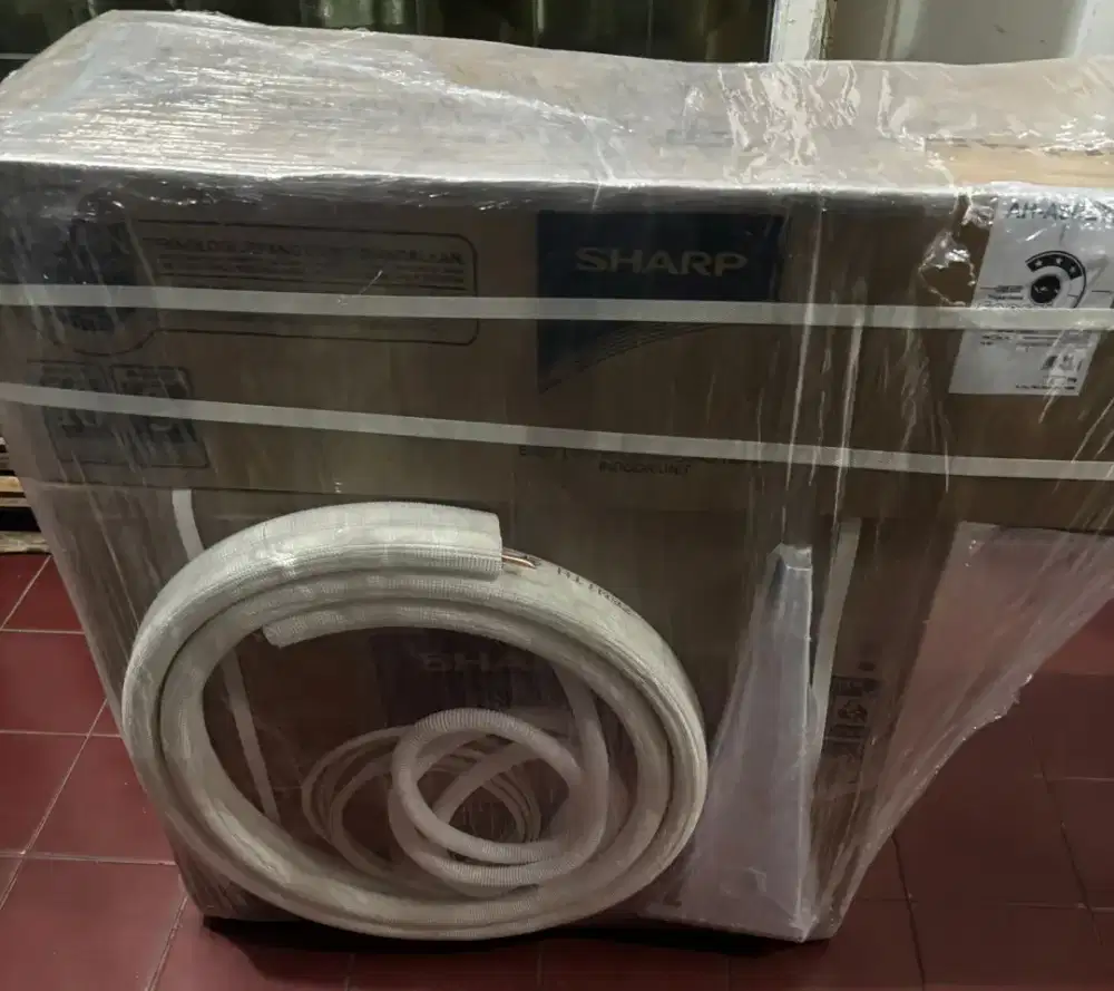 AC SHARP 1/2PK LENGKAP PIPA 3 METER BARANG BARU SEGELAN