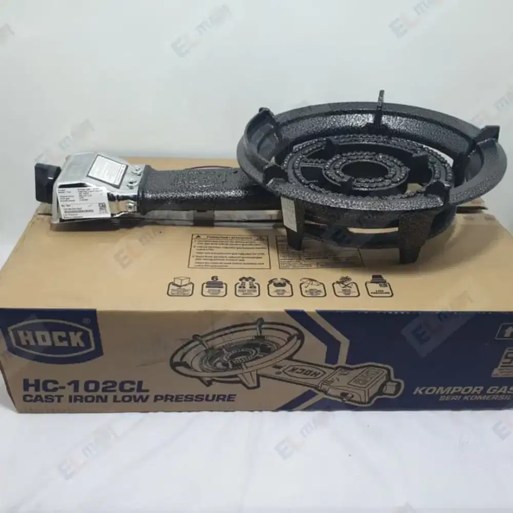 KOMPOR MAWAR SERIBU MATA HOCK DAN SELANG REGULATOR