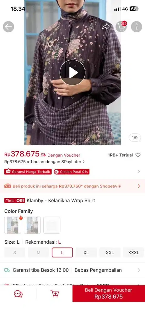 Atasan tunik Clamby
