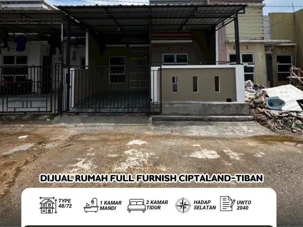 Dijual Rumah Ciptaland Tiban Batam
