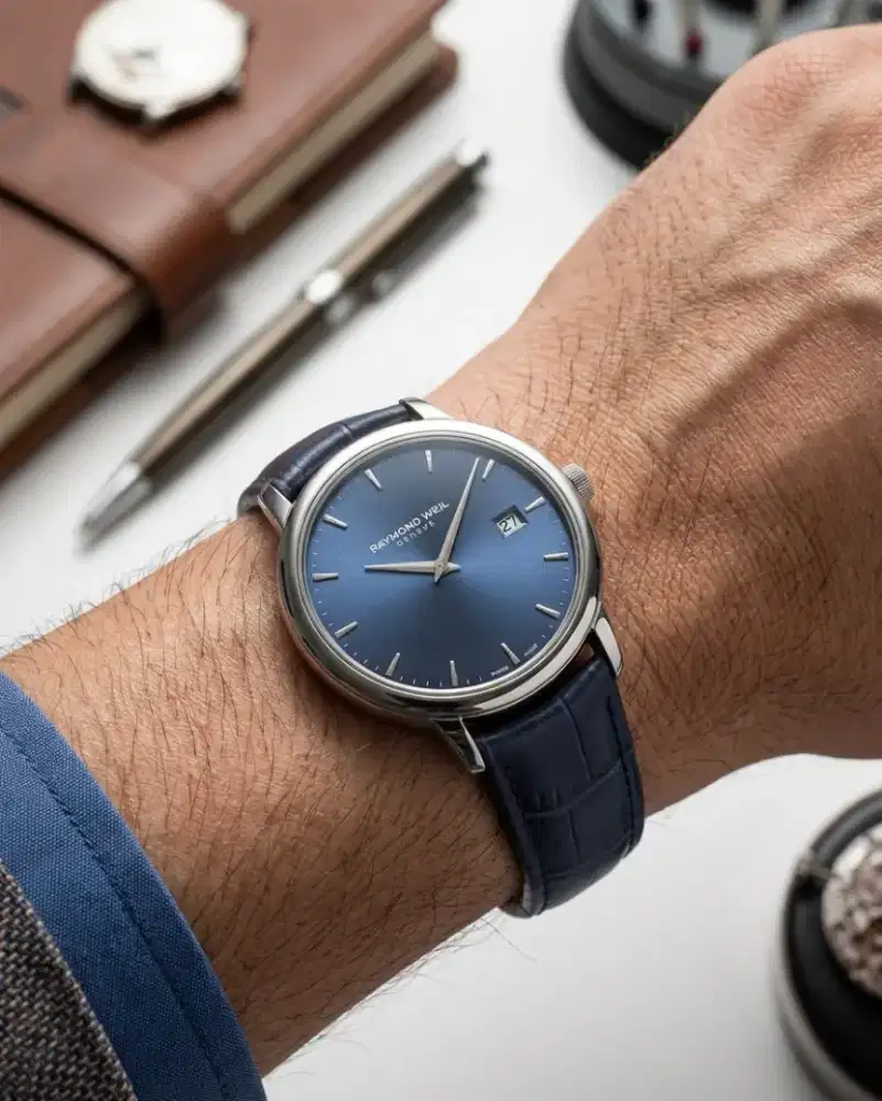 Raymond weil geneve Toccata Quartz Blue Dial
