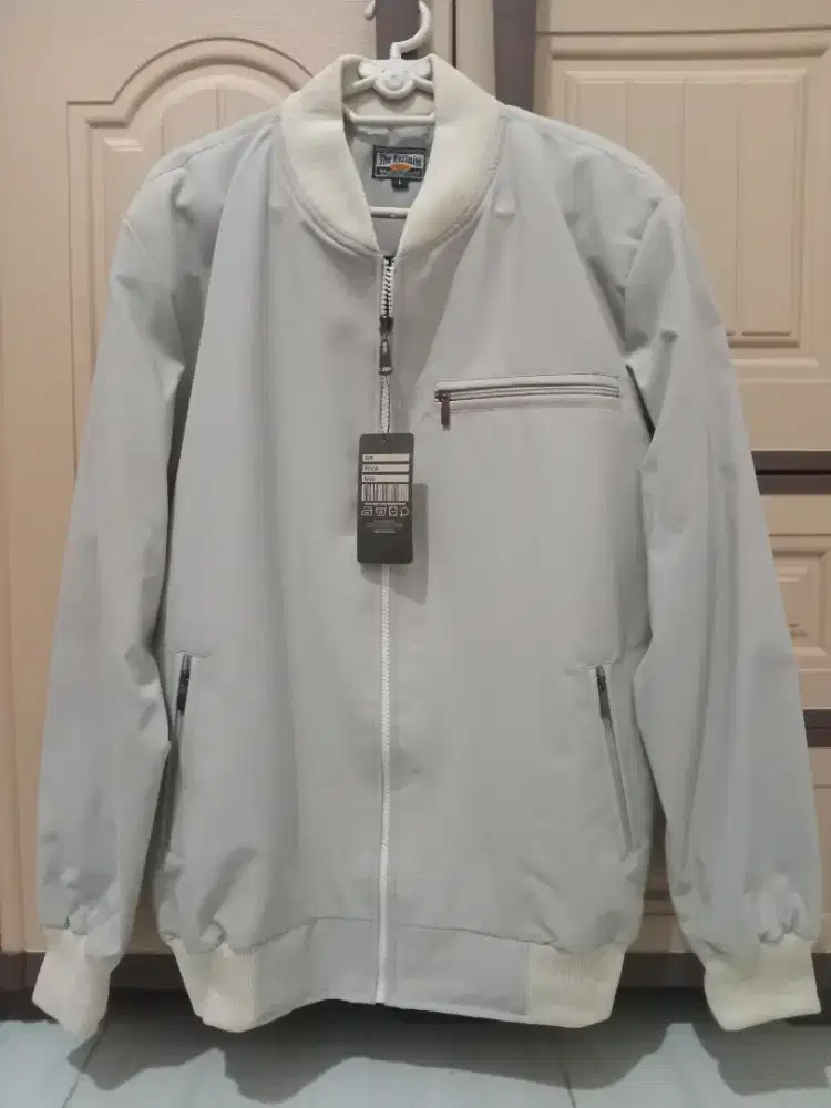 Jaket Bomber Pria Katun Drill (Baru)